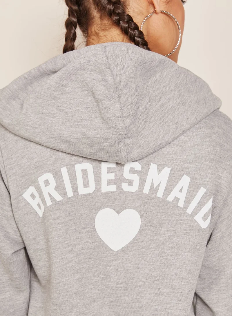 WILDFOX Bridesmaid Zip Through Hoodie