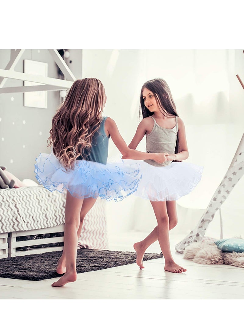 SOLARAE Girls Tutu Skirts Ballet Dance Skirts for Kids 4 Layers Tulle Dress Up for Toddler Girls Fluffy Ballet Dress Up for Toddler Kids Children for Party 140cm (Height 130-140cm) - Image 2