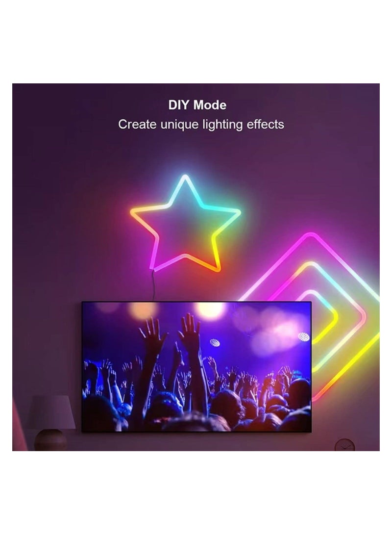 Y&D RGB-IC Neon Rope Light, with Music Sync by Wifi, DIY LED Lights Remote, Tuya Smart Life App Control, IP68 Waterproof, Works Alexa and Google Assistant (3M) - Image 5