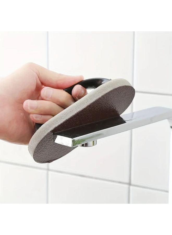 Black Emery Magic Sponge With Handle For Kitchen Cookware Rust Removal - Image 4