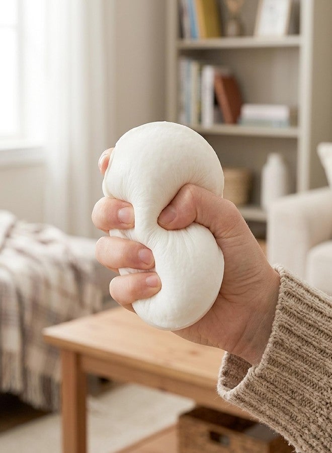 piercing 2Pcs Cheese Squishy, Taba Squishy, Dumpling Squishy—Stretchy Food-Shaped Sensory (Yogurt Cake) - Image 5
