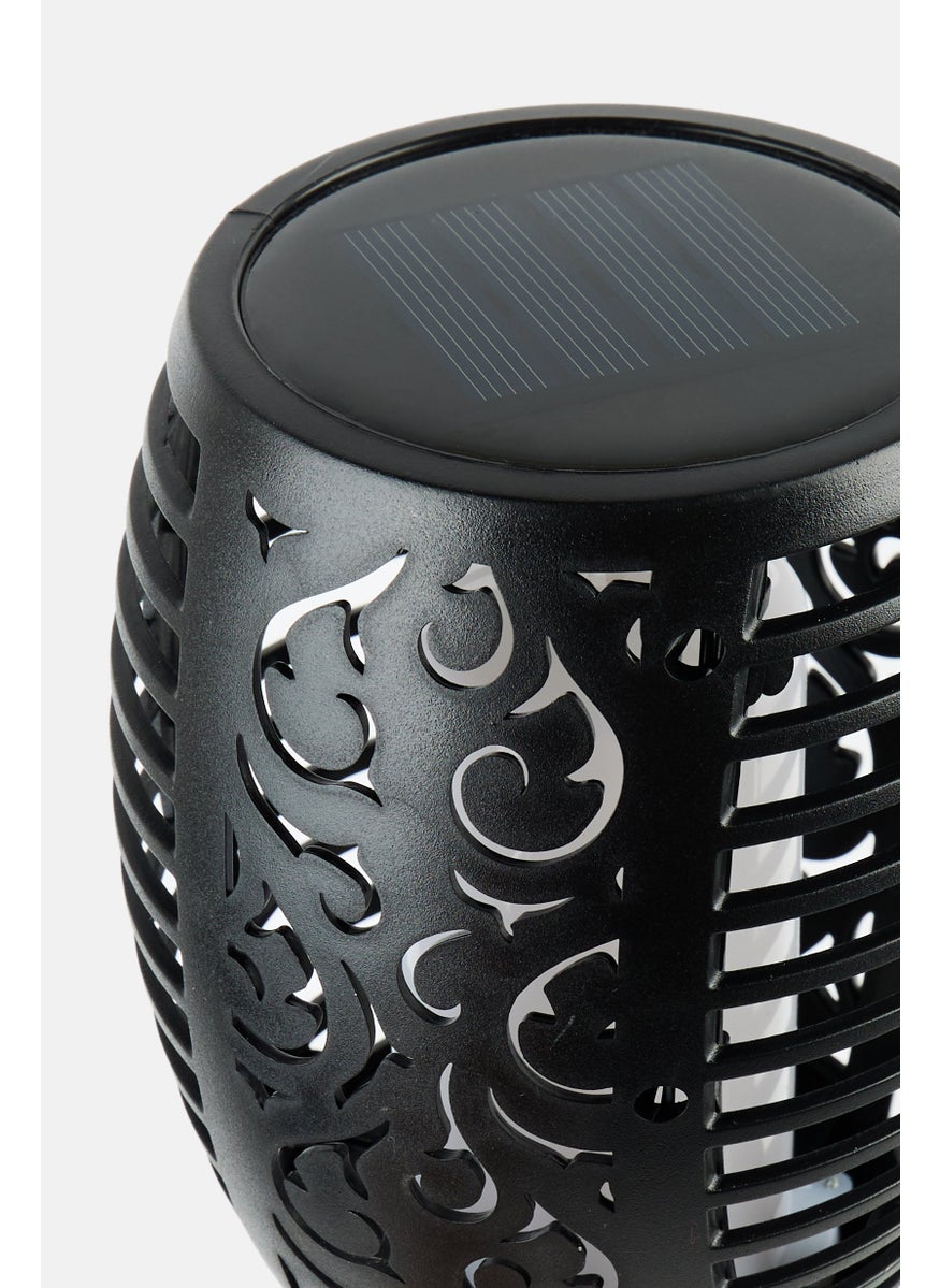 Bright Basics Solar Powered Flame Led Torch, Black  - Image 4