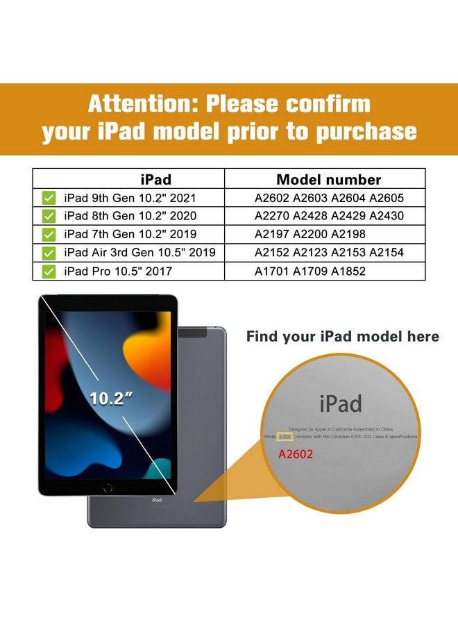 بروكاس جراب ProCase للأطفال لأجهزة iPad الجيل التاسع/iPad 8/iPad 7، جراب iPad 10.2 2021 2020 2019/iPad Air 10.5/iPad Pro 10.5، جراب خفيف الوزن مقاوم للصدمات مع مقبض قابل للتحويل - أزرق - Image 1