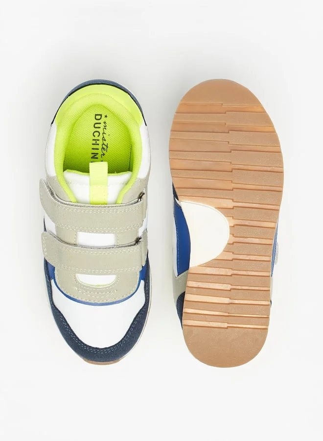 سيد دوتشيني Boys Panelled Sports Shoes with Hook and Loop Closure