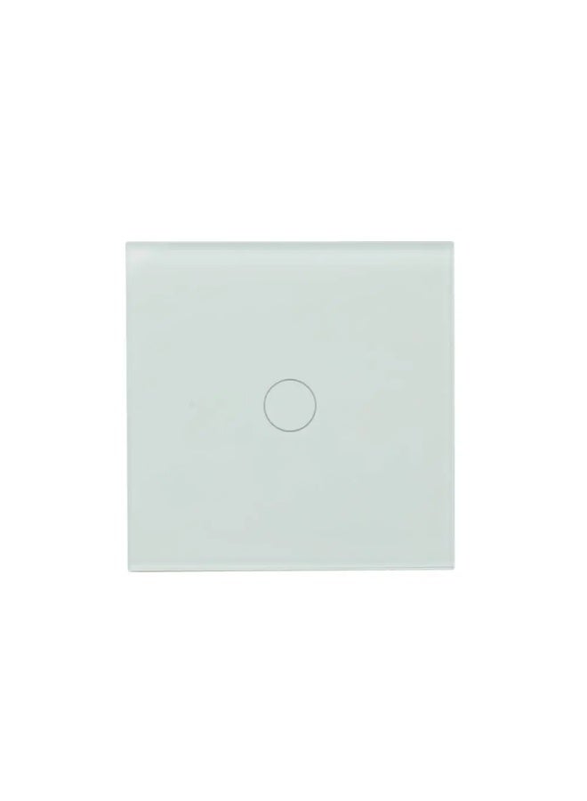 MOES WiFi Smart Touch Switch – 1 Gang | Sleek Glass Panel, Neutral/No-Neutral Installation (Capacitor Included), Smart Life App Control - Image 1