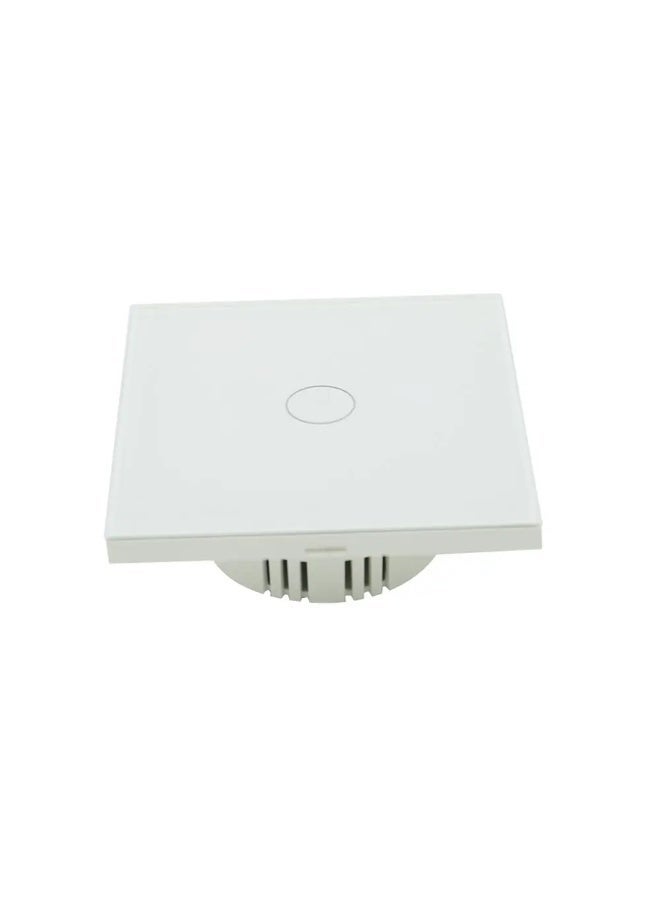 MOES WiFi Smart Touch Switch – 1 Gang | Sleek Glass Panel, Neutral/No-Neutral Installation (Capacitor Included), Smart Life App Control - Image 2