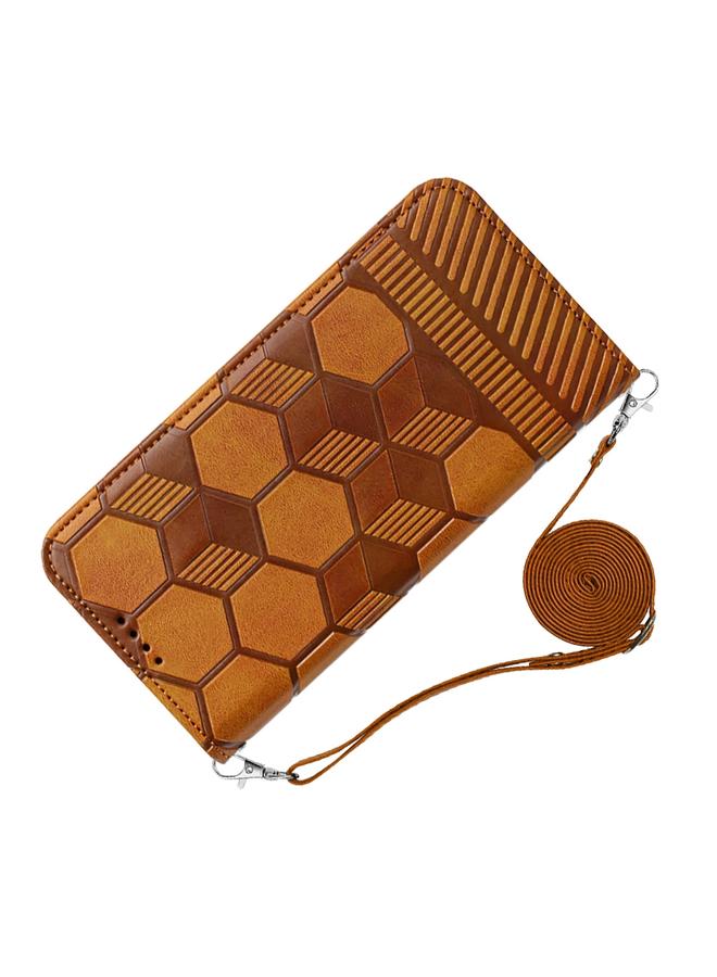 S-TOP Case For iPhone 11 Pro Max Crossbody Football Texture Magnetic PU Phone Case - Image 3