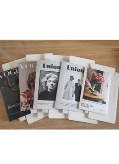 NIBEMINENT Decorative Books for Home Decor, 5 Pcs Coffee Table Books Decor, Faux Books for Decoration, Decor Books, Fashion Books Decor, Designer Books Decor Set for Living Room, Table,Shelf Decor 