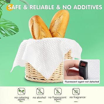 GothicBride Disposable Face Towel 100 Cotton Extra Thick Soft Facial Cotton Tissue Lint Free Dry Wipes NonWoven Fabric for Sensitive Skin - Image 2
