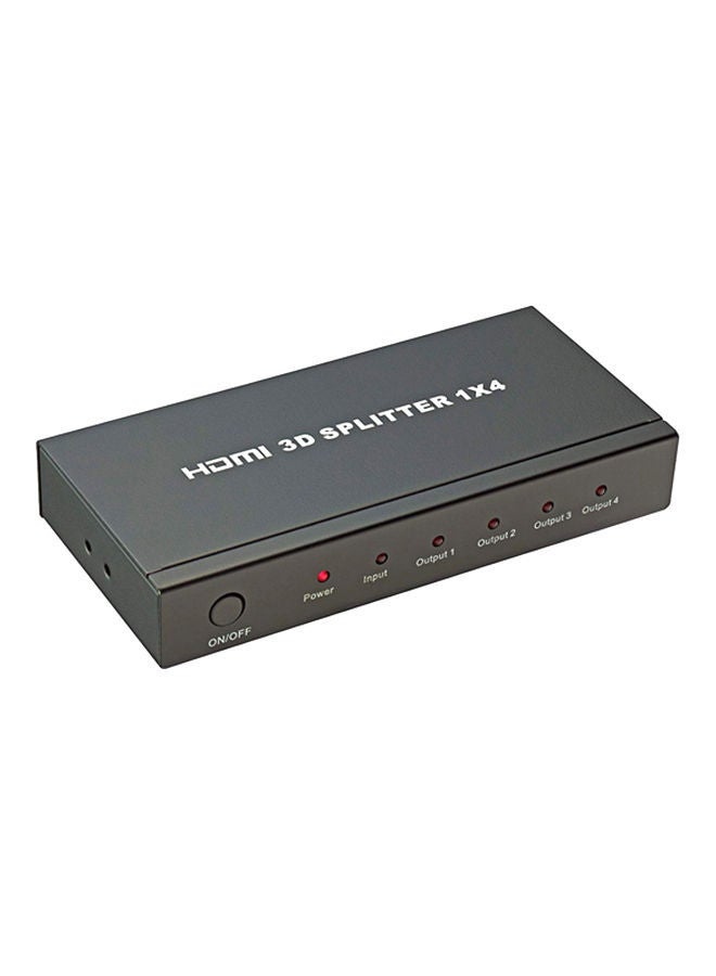 NIBEMINENT 4 Ports HDMI 3D Splitter Black - Image 3