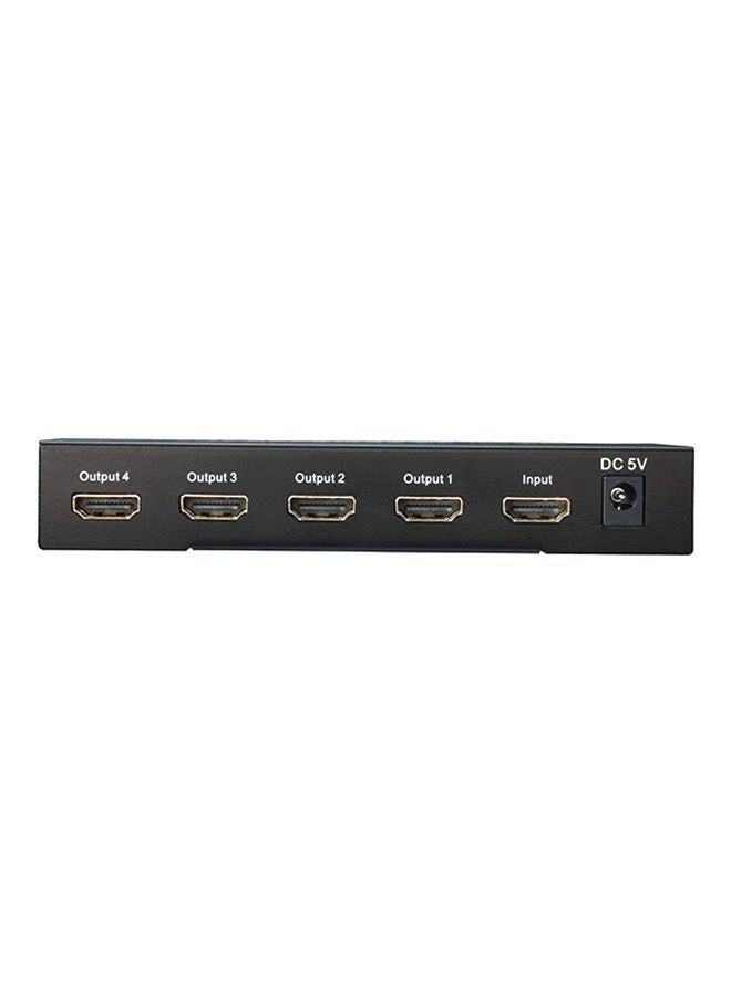 NIBEMINENT 4 Ports HDMI 3D Splitter Black - Image 5