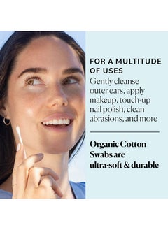 Sky Organics Organnic Cotton Swabs For Sensitive Skin, 100% Pure Gots Certified Organic For Beauty & Personal Care, 500 Ct.  - Image 3