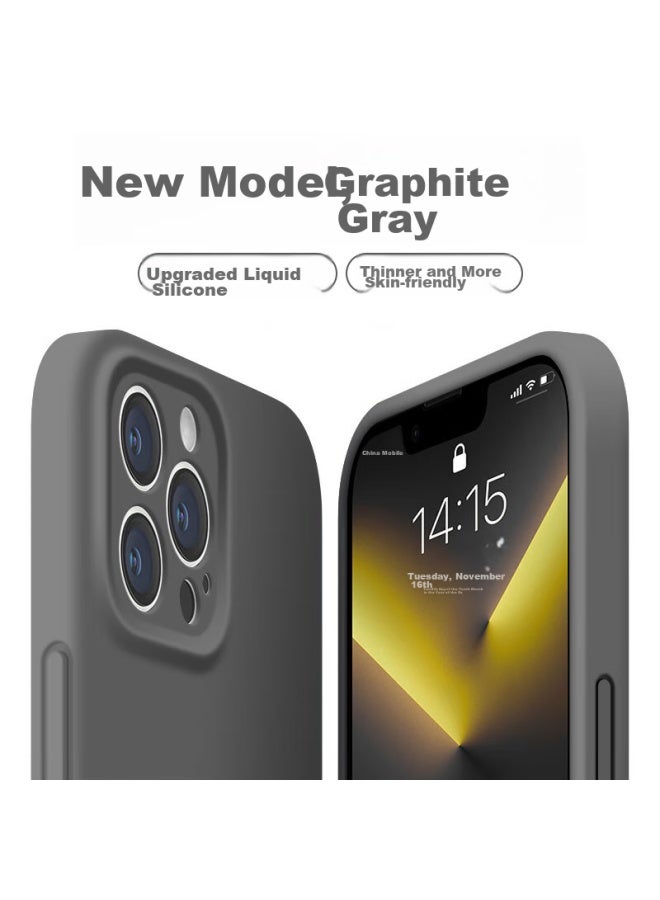 Neyaa Nai Xiao Ya Iphone 13 Pro Case, Iphone 13 Pro Protective Cover, Full Lens Protection, Liquid Silicone, Ultra-thin, Shockproof, Simple Soft Shell For Men And Women, Graphite Gray - Image 1