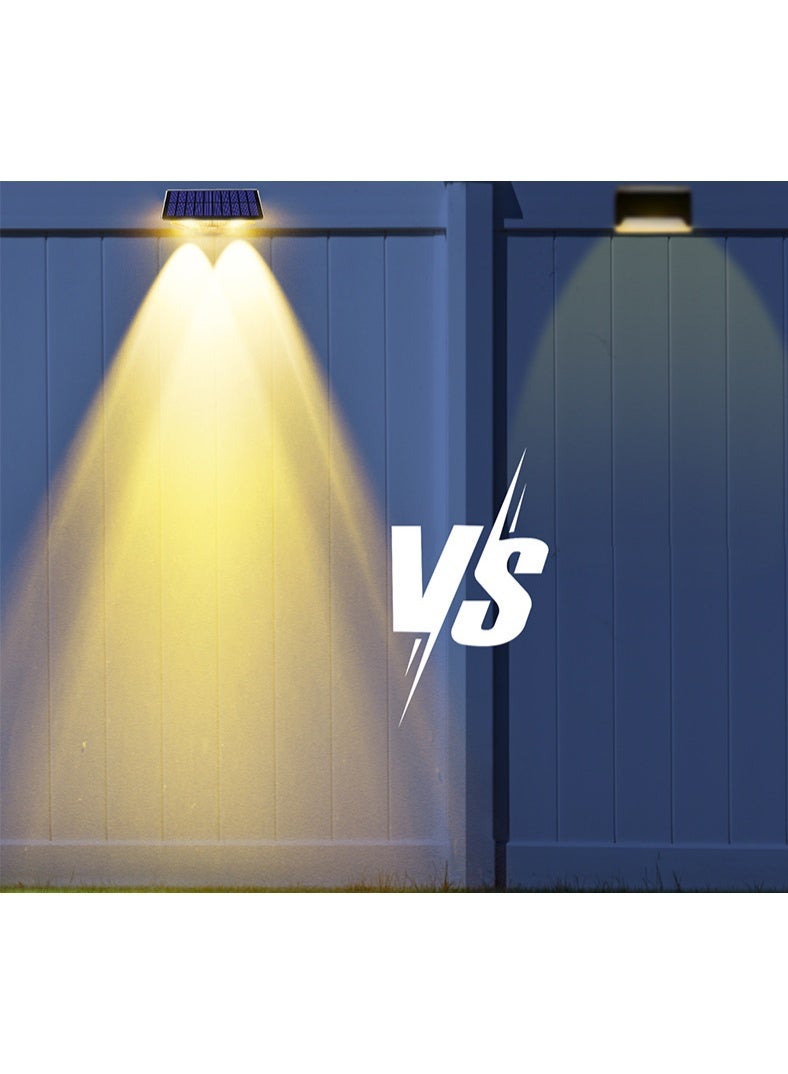 Solar Wall Wash Light – Outdoor Waterproof Wall Lamp with 3 Color Temperatures (3000K+4000K+6000K) for Yards, Fences & Garden Railings (Single Unit) - Image 4