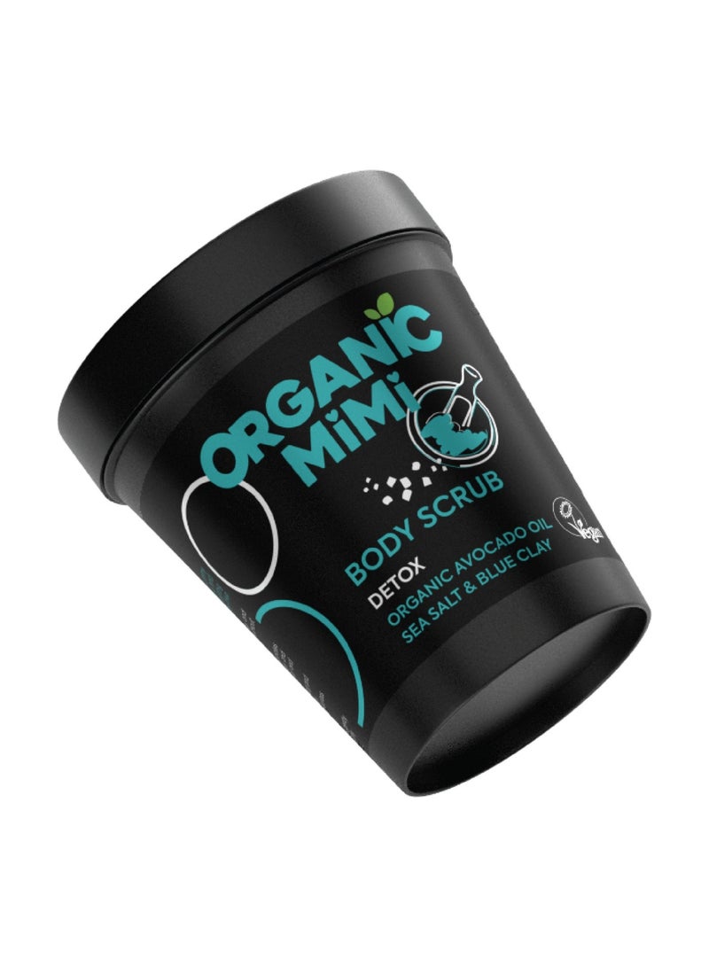 Organic Mimi Detox Sea Salt & Blue Clay Body Scrub 280g - Image 2