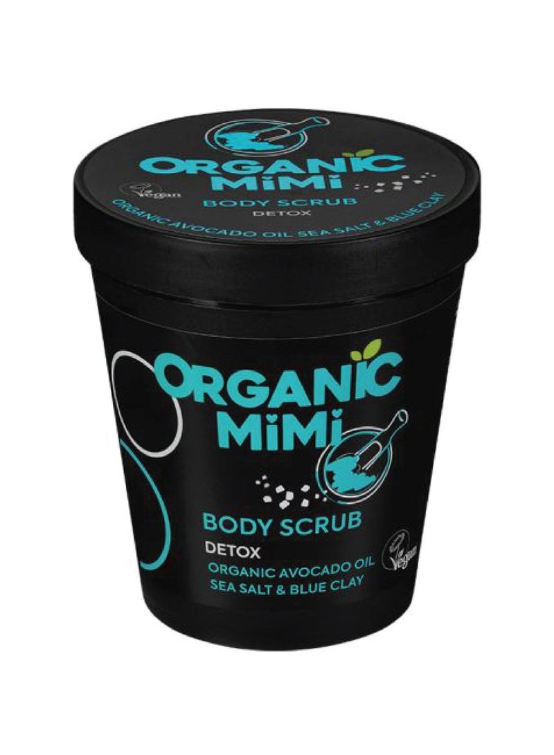 Organic Mimi Detox Sea Salt & Blue Clay Body Scrub 280g - Image 1