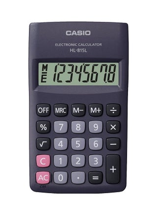 8-Digit Basic Calculator Black