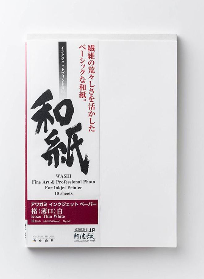 Awagami Factory Awagami FineArt Kozo Thin White - A3+ - Image 1