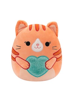 Squishmallows 7.5 inch Gigi the Tabby Cat , Officially Licensed Kellytoy Plush Toy, Colorful Soft Toy, Gift for Kids, Girls & Boys Washable Squishy Stuff Toy Multicolor All Age  - Image 1