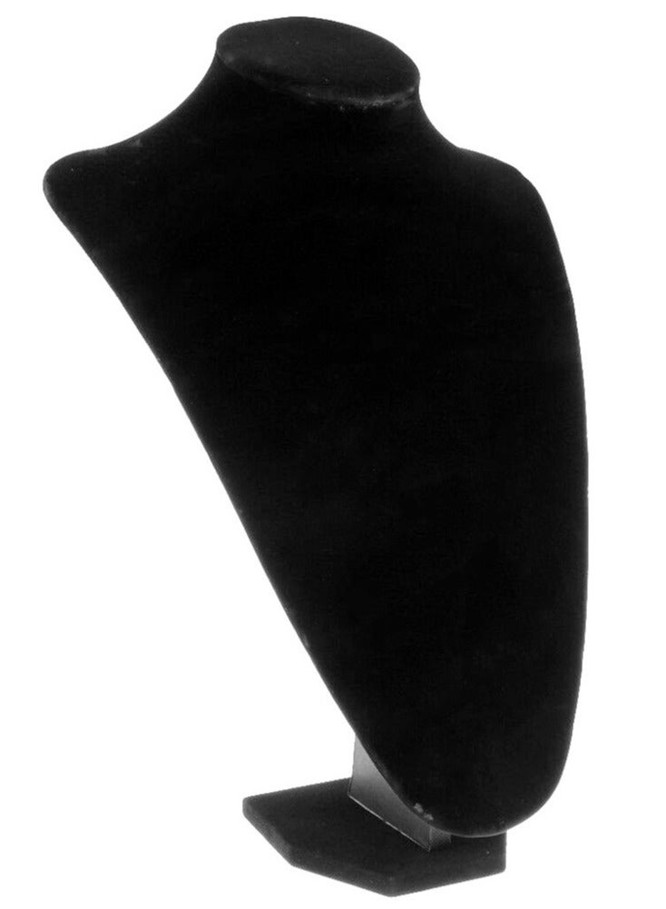LINGWEI Neck Display Model Black Velvet Necklace Jewelry Display Stand Mannequin Pendant Earring Bust Display  - Image 1