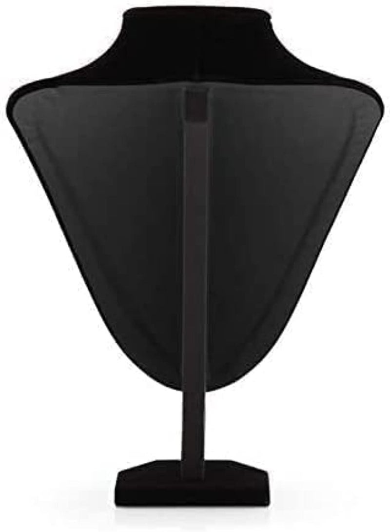 LINGWEI Neck Display Model Black Velvet Necklace Jewelry Display Stand Mannequin Pendant Earring Bust Display  - Image 5