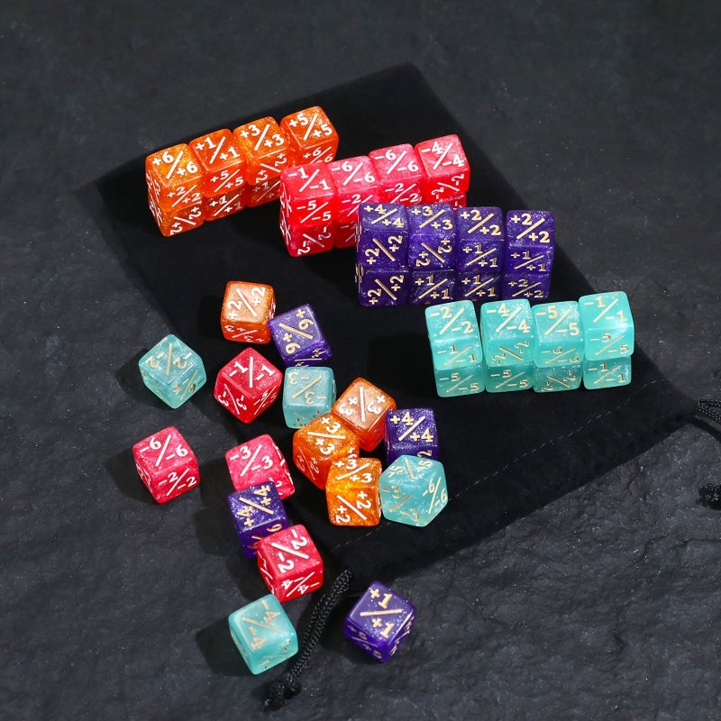 48 Pcs 12mm 6 Sided Counter Dice Set With Drawstring Bag For TCG Game Accessories - Image 4