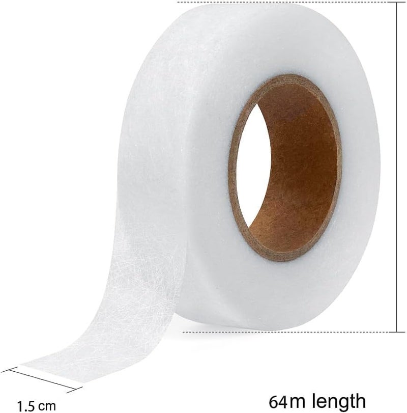 YTOOK 2 Rolls Iron on Fabric Tapes, Hem Tape, Each 64 Metres Web Hemming Tape for trousers Width 15 mm, No Sew Hem Tape for Splicing Fabrics, Trousers, Curtains, Clothes - Image 3