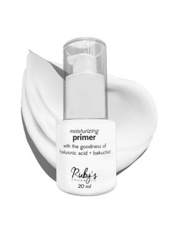 Ruby's Organics Primer For Face Makeup- Infused With Hyaluronic Acid And Bakuchiol, Moisturizing, Hydrating, Non-Greasy, Lightweight, Minimise Pores And Fine Lines, All Skin Type, Vegan - 20Ml  - Image 1