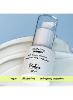 Ruby's Organics Primer For Face Makeup- Infused With Hyaluronic Acid And Bakuchiol, Moisturizing, Hydrating, Non-Greasy, Lightweight, Minimise Pores And Fine Lines, All Skin Type, Vegan - 20Ml  - Image 5