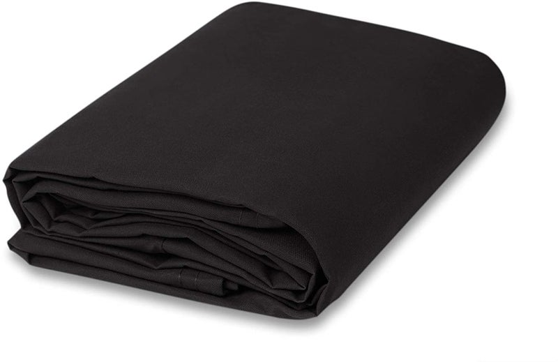 Wefab Heavy Purpose 10 Ounce Cotton Canvas Fabric by Wefab Cotton Canvas Bolt for Apparel Bags Furniture Washable Reusable Duck Cloth Fabric Black