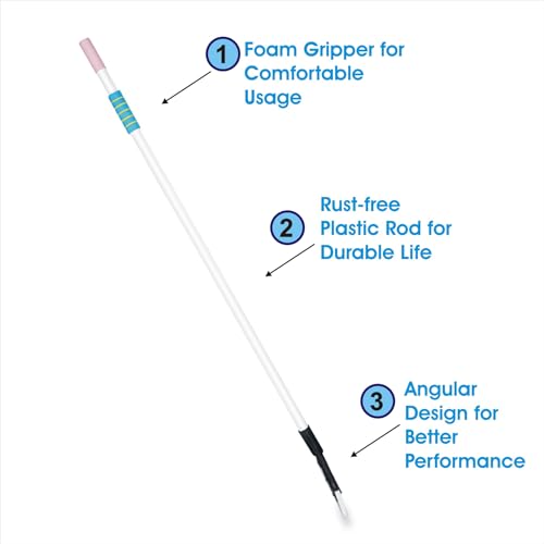 VIMAL Big Broomer (22 inch or 55 cm Wide) Heavy Duty Floor Cleaning Wiper | Wet Cleaner Squeegee for Large Size Floors Garage/Deck/Pool/Commercial Bathroom/KitchenFloor Cleaner (Pack of 1) - Image 3
