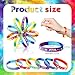 Suilung 24 Pcs 60s Hippy Retro Groovy Silicone Bracelets Wristbands Party Decoration Peace Love 60s Hippy Favor for 60s Hippie Groovy Party Supplies - Image 4