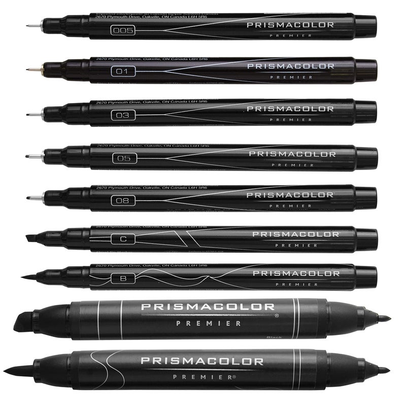 بريزما كالر Premier Advanced Hand Lettering Set With Illustration Markers Art Pens Pencils Eraser And Tips Pamphlet Adult Coloring 13 Count - Image 3