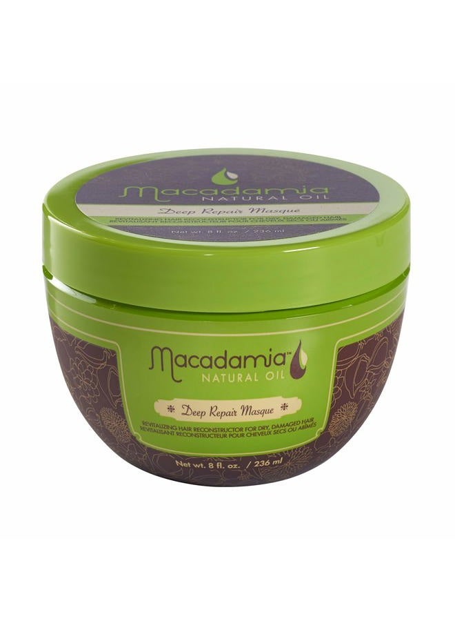 Macadamia Natural Deep Repair Hair Masque, 8 OZ - Image 1