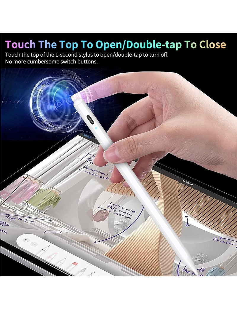 Generic - Stylus Pen for iPad 9 & 10th Generation with Palm Rejection, Active Pen Compatible with iPad 10/9/8/7/6th Generation, iPad Air 5/4/3rd Generation, iPad Pro 11 & 12.9 Inch, iPad Mini 6/5th Generation. - Image 1