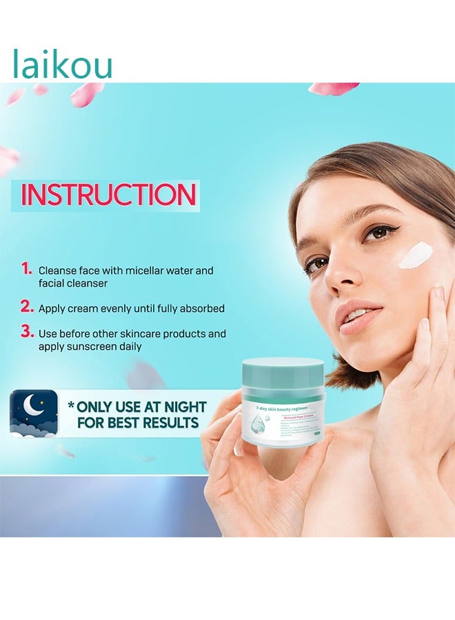 لايكو كريم الوجه نظام تجميل البشرة لمدة 7 أيام ، كريم تجديد الوجه ، الكلف ، النمش ، البقع العمرية ، التجاعيد ، نعومة ، مبيض يضيء البشرة ، كما يشد المسام مزيج من ألفا أربوتين وحمض الكوجيك ، إلى جانب العديد من المكونات الفعالة في علاج التصبغ 50 جرام - Image 5