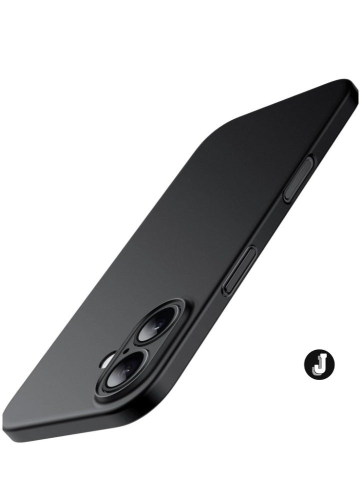 JAJEEK Ultra Slim Matte Black Case for iPhone 16 (6.1 Inch) – Lightweight, Minimalist Design with Full Camera Lens Protection - Image 1