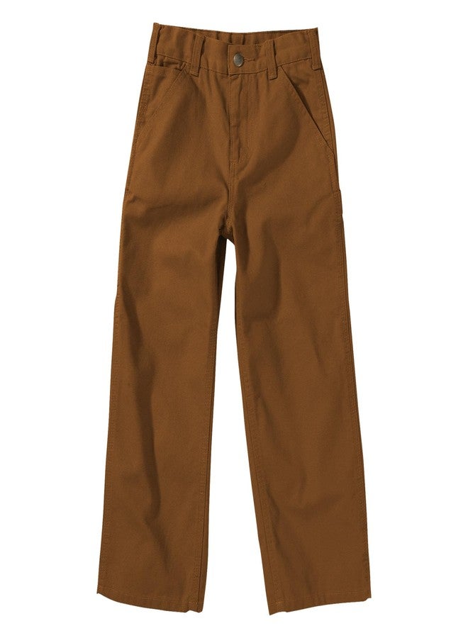 Carhartt Baby & Toddler Boys' Washed Dungaree Pants, Carhartt Brown, 3T - Image 1