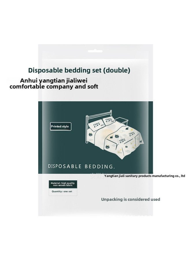 Travel Disposable Sleeping Bag Summer Single Double Hotel Dirty Bed Sheet Portable Quilt Cover Travel Cotton Quilt Cover-Color:Pillowcase: 50*80cm Bulk 100 Hair - Image 5