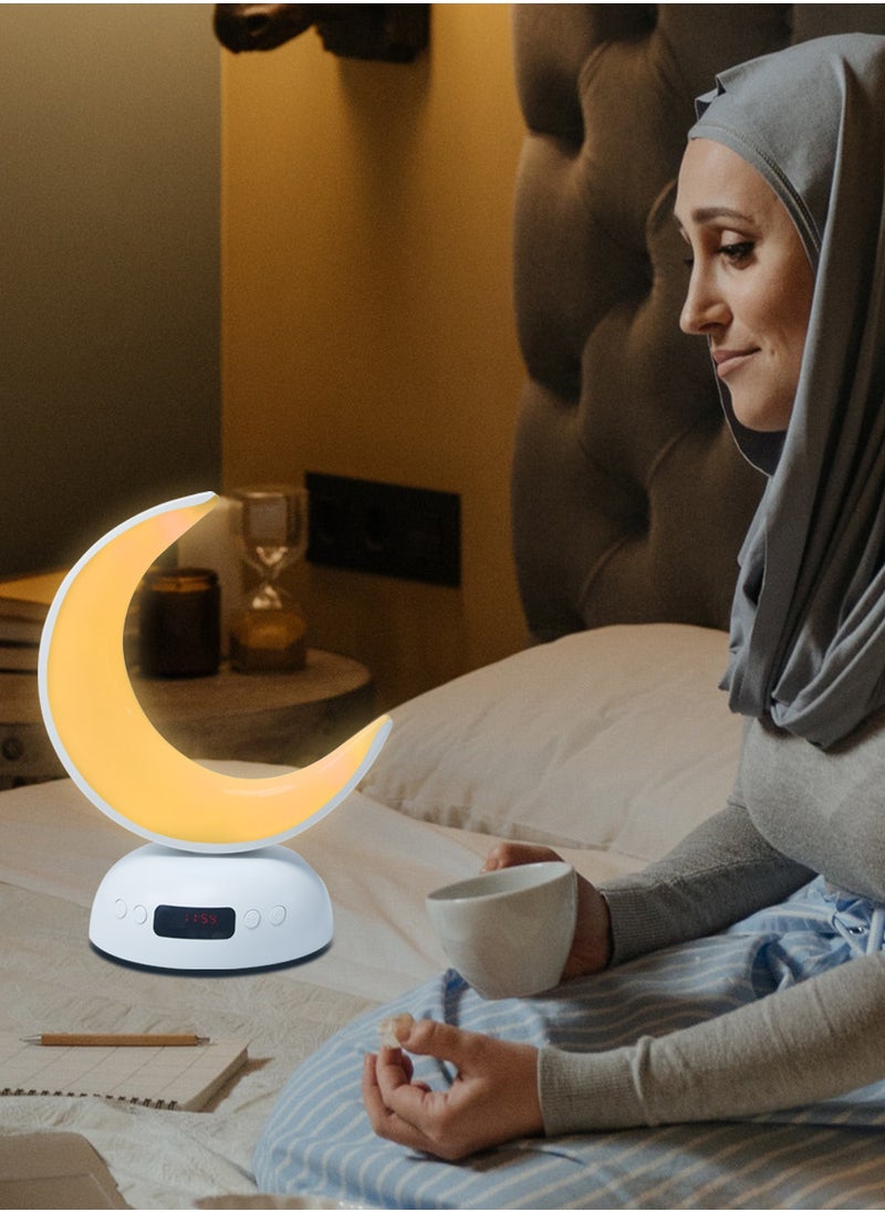 Equantu - Moon Bluetooth Speaker APP Control LED Colorful Night Light Player - Image 1