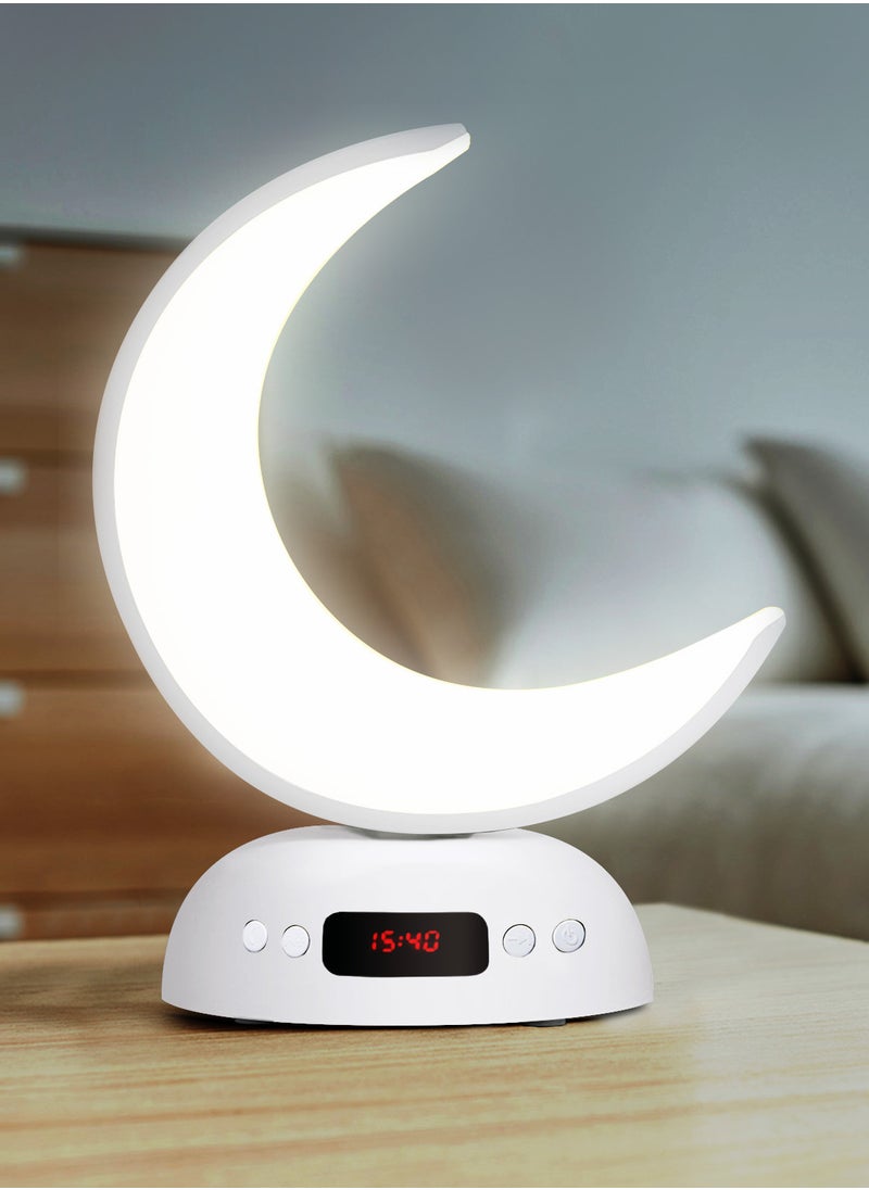 Equantu - Moon Bluetooth Speaker APP Control LED Colorful Night Light Player - Image 1