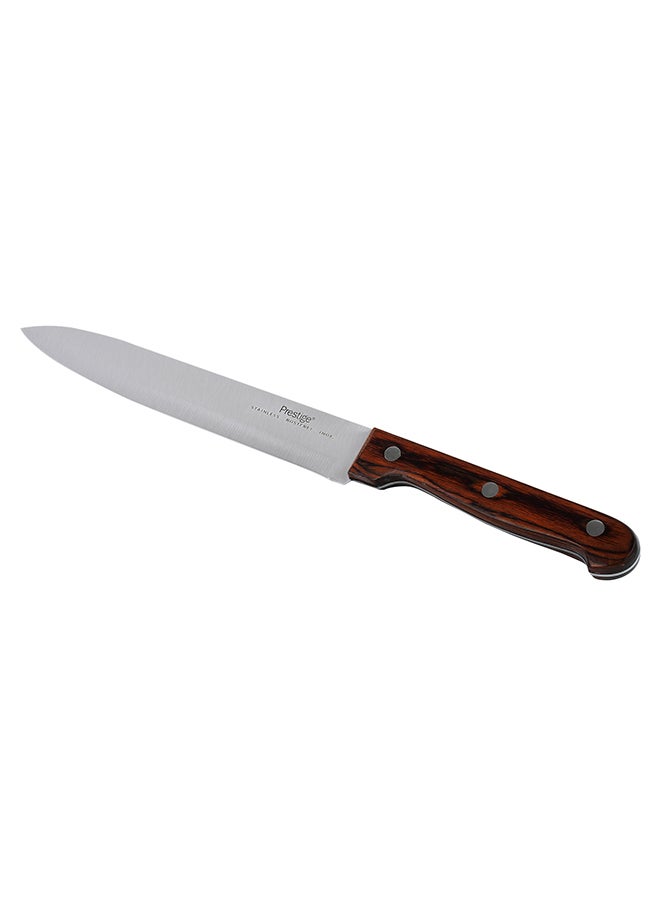 Prestige Slicer Knife Silver/Brown 8inch - Image 5
