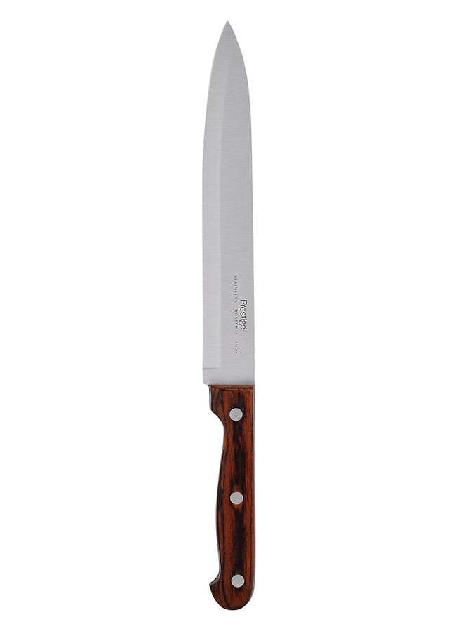 Prestige Slicer Knife Silver/Brown 8inch - Image 3