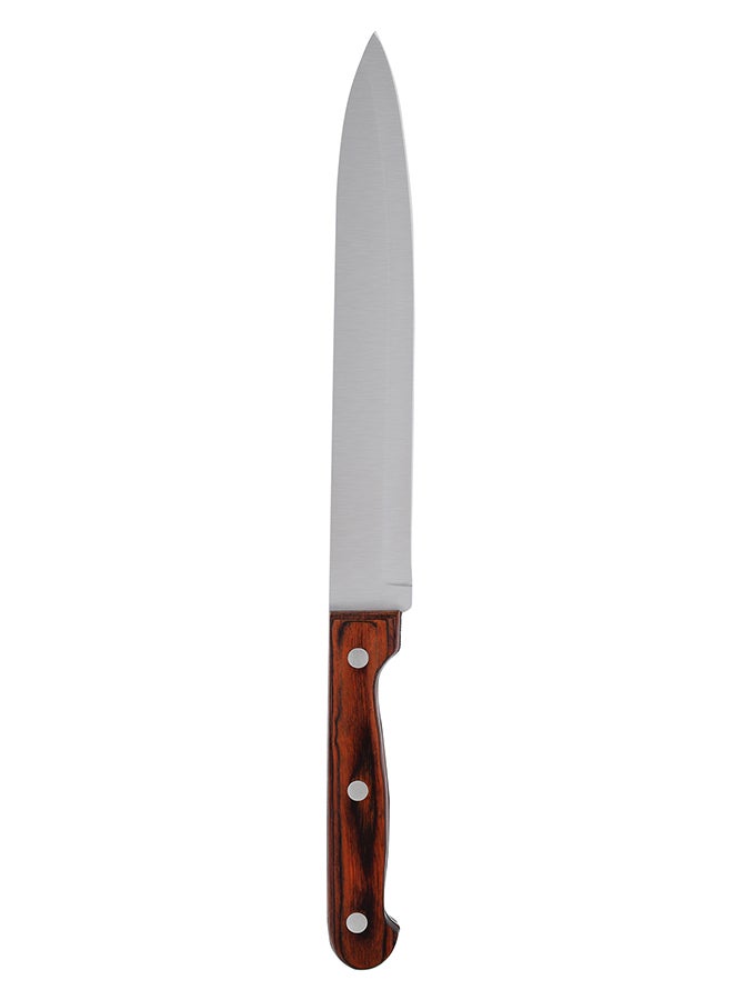 Prestige Slicer Knife Silver/Brown 8inch - Image 4