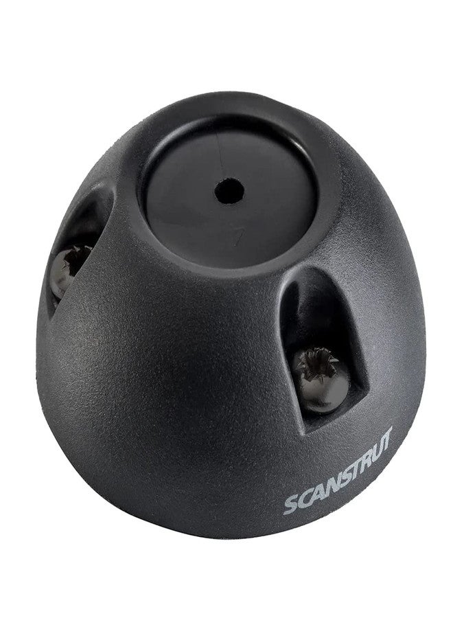 Scanstrut DS21A-P-BLK Black Small Deck Seal Connector .83 Cables - .165-.35 - Image 1