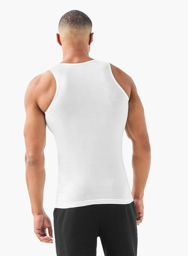 Splash FAV  Set of 3 - Ribbed Vest for Men | Best Price UAE