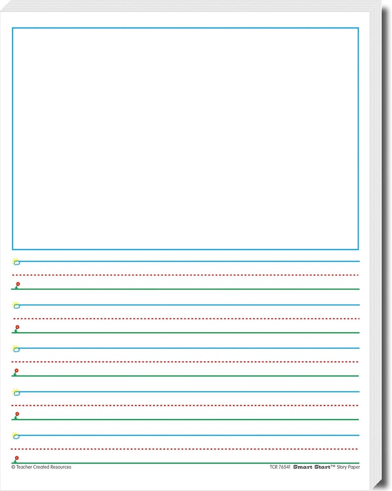 Teacher Created Resources Smart Start Story Paper for Grades 1-2 - 100 Sheets - Image 1
