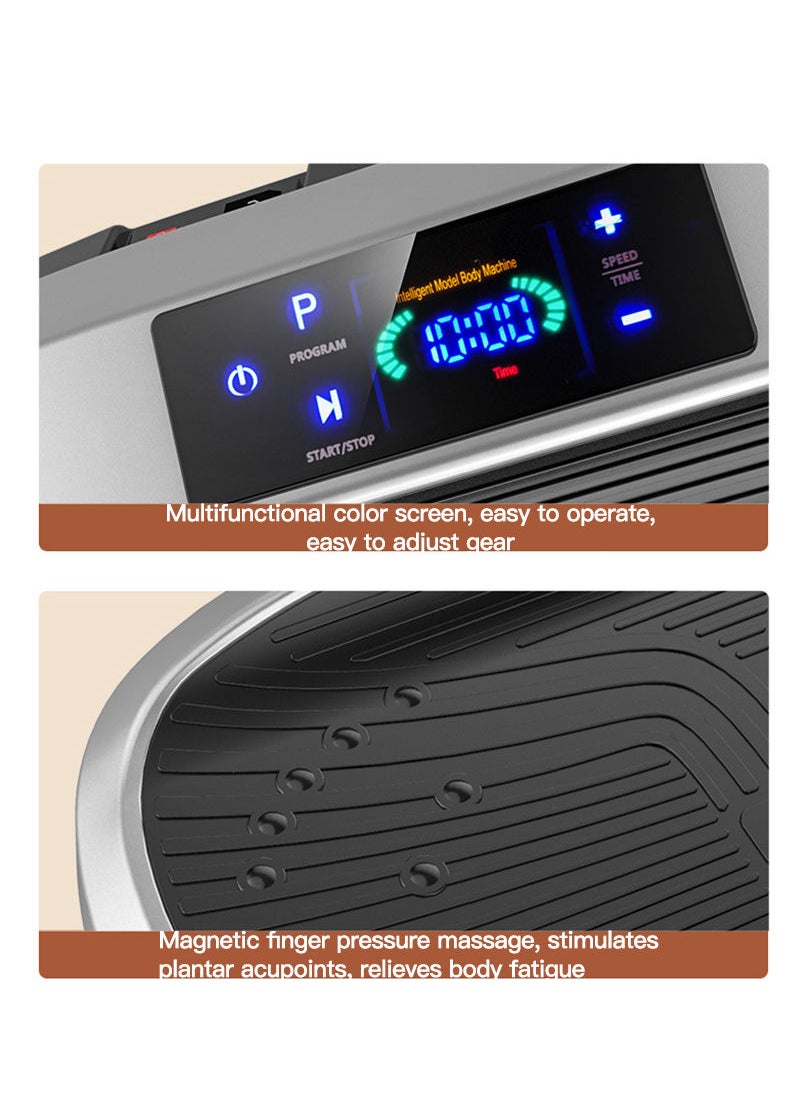 Sharpdo - Vibration Plate Exercise Machine Whole Body Vibration Machine for Home Fitness w/Loop Bands, Home Workout Equipment for Weight Loss, Toning & Wellness - Image 1