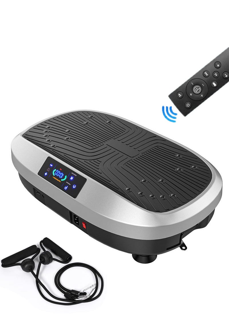 Sharpdo - Vibration Plate Exercise Machine Whole Body Vibration Machine for Home Fitness w/Loop Bands, Home Workout Equipment for Weight Loss, Toning & Wellness - Image 1