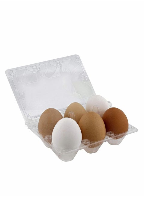 Egg Holder Plastic Egg Carton for 12 Eggs Reusable Chicken Kitchen Egg Storage Container Stackable Container with Lid